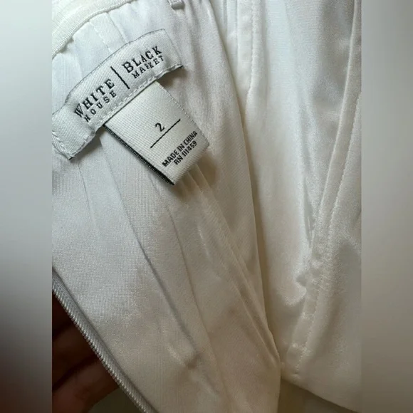 White Black House Market White Spring MIDI Dress Size 2 - Picture 7 of 11